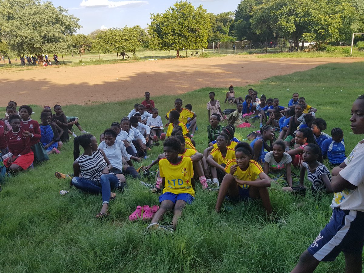 Amazing to see girls in football. The Livingstone youth football academy promotes equality in football. We look forward to the new under 15 league #WomenInFootball #fairplayforgirls #football #LYFA #livingstone #zambia #zambianfootball