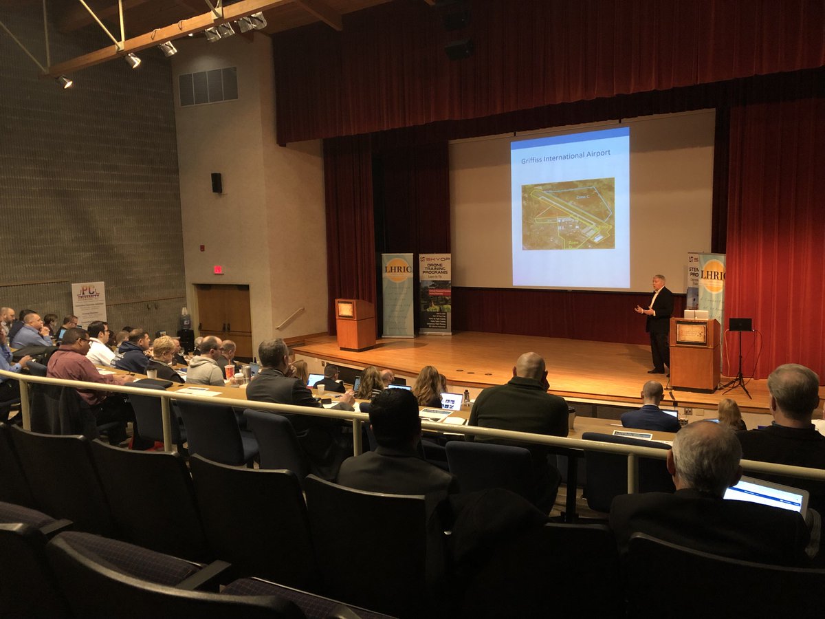 NUAIR's tweet photo. NUAIR's COO Tony Basile is presenting today at @LHRICit NY State of #Drones conference along with @SkyOp. https://t.co/Ci0Rea53y3