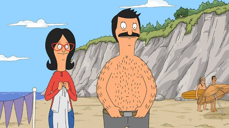 When the Bob's Burgers crew dropped by a nude beach? 