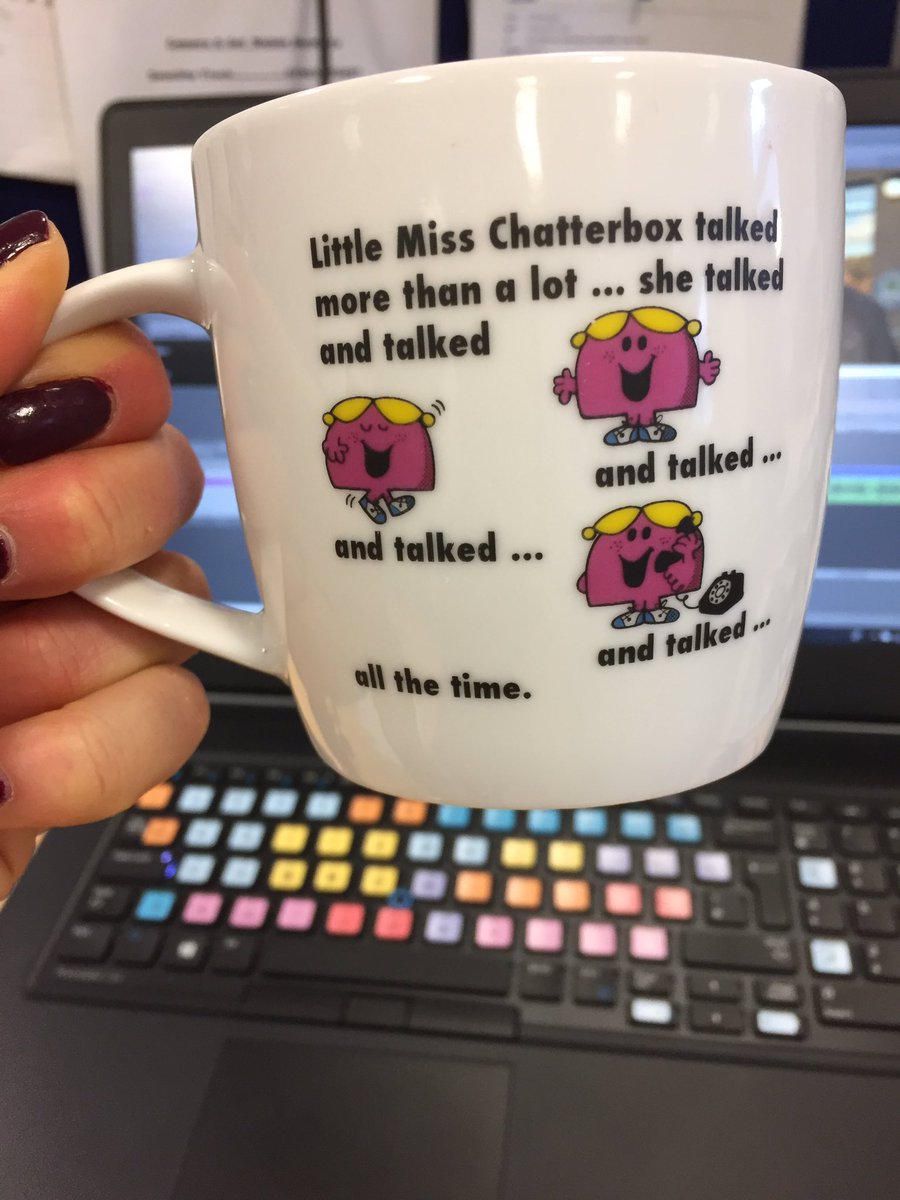 HaleyBouma's tweet image. Loving my mug thanks to @stvsusan I think it’s rather fitting... don’t you 🙈 #happyfriday #drinkingtea