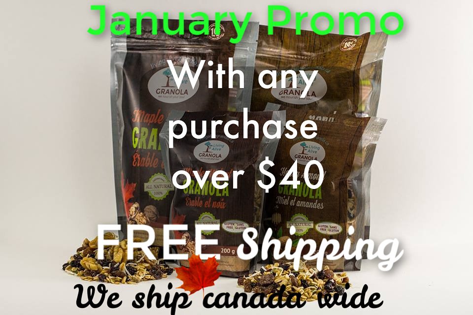 FreshGranola's tweet photo. Everyone loves FREE shipping! Right now, get FREE shipping with any purchase over $40! We ship Canada wide.
Stock up- πππ https://t.co/WvOHlC8fbj
#glutenfree #granola #localsourced
#FridayFeeling https://t.co/nDjAmpz9Zc
