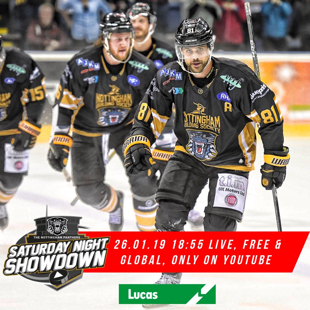 Tune in to the first ever Saturday Night Showdown, presented by @LucasEurope, LIVE &amp; FREE around the world on <a href="/YouTube/">YouTube</a> this Saturday night when me &amp; my <a href="/PanthersIHC/">Nottingham Panthers</a> teammates take on the @CardiffDevils!
Don't miss it: youtube.com/watch?v=IHatOB…
#EIHL | #NOTvCAR | #PanthersNation
