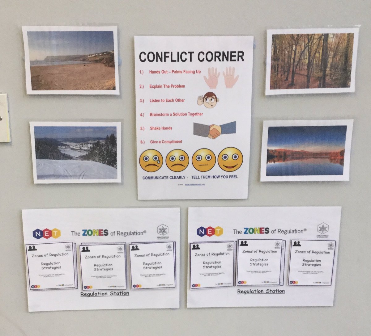 net_harlowpe's tweet photo. The @ZonesOfReg “Regulation Station” is up and running @NET_Abbotsweld  to help pupils explore their emotions &amp; to equip them with strategies to use in PE and Sport. Shoutout to @thepespecialist your #conflictcorner is a great addition to the station! #AbbotsweldSELF #NETPhysEd https://t.co/KpngX62Rac