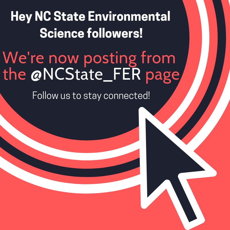 We're moving! Follow us on <a href="/NCState_FER/">FER @NC State</a> to stay up to date on potential opportunities, and current events.