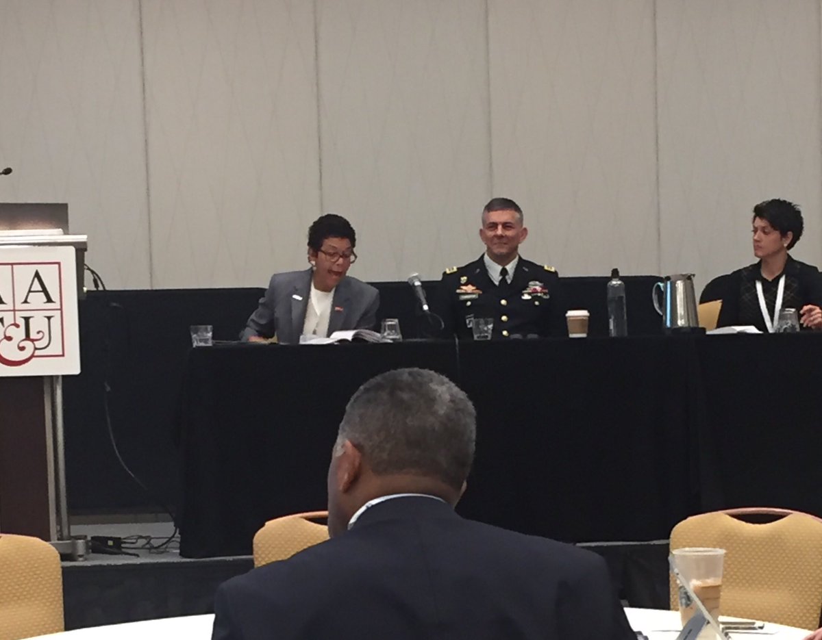 DrBMiles's tweet image. Fellow ⁦@HERSNetwork⁩ board member Chancellor Phoebe Haddon of ⁦@Rutgers_Camden⁩ discusses their success with #civicengagement and other #HighImpactPractices for teaching &amp;amp; learning. ⁦@aacu⁩ @aacu19