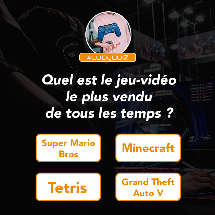 ludylab's tweet photo. Aujourd'hui, c'est vendredi. Et vendredi, c'est #LUDyQUIZ ! Chaque semaine, on teste tes connaissances sur des sujets #tech, toujours en mode #FunAndLearn ! 🤓

➡ Sais-tu quel est le #jeuvidéo le + vendu de tous les temps ? La réponse apparaîtra en cliquant sur l'image ! 🎮 https://t.co/s08HoGcyVz