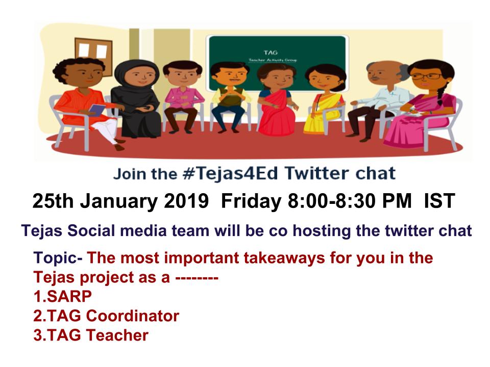 #Tejas4ed 
Tejas help me  to think about teacher students relationship and interaction.Interaction of teachers wid students has a big impact on learning as well as the classroom climate.