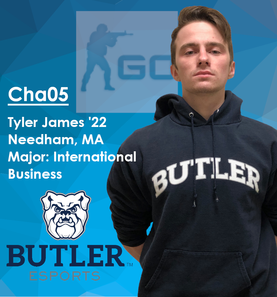 BUClubEsports's tweet photo. Playing for #ButlerCSGO this semester, it's Cha05! #GoDawgs https://t.co/VIculxoHgW
