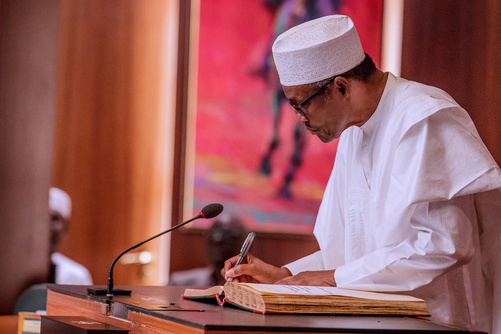 PMB Signs Executive Order Allowing Private Companies To Construct Roads 