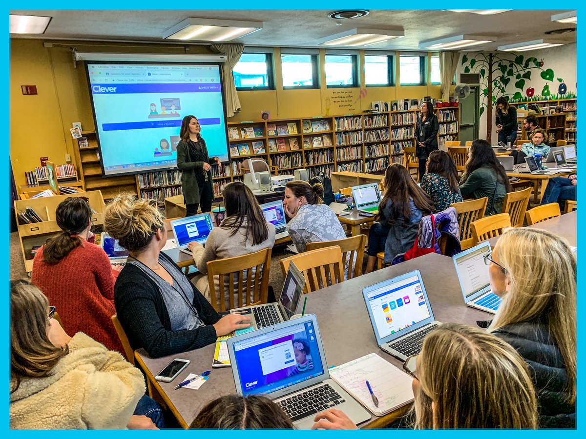 christianfuhrer's tweet image. Grant Educators developing their knowledge and skills with Clever and Common Sense Media this morning. Special thanks to our guests presenters, Grant Tech Jedi, Shelley Smith, and @SMMUSD Ed Tech TOSA, @shynding Sheri Hynding. #GeckoTech #GoGeckos🦎 #SMMUSD