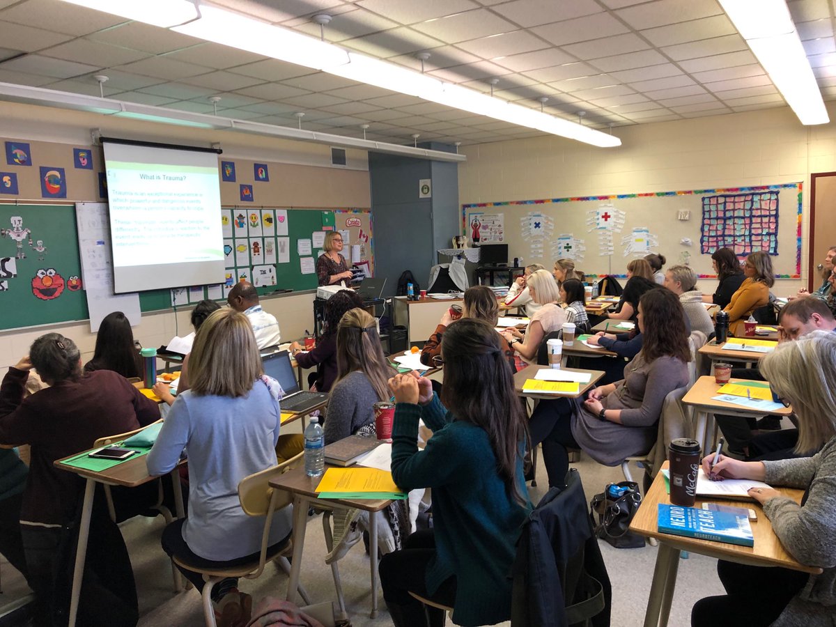 ⁦@CCSD_edu⁩ Growth for Both PD Session at St. Alphonsus. How is Trauma Informed Practice supporting our vulnerable students?