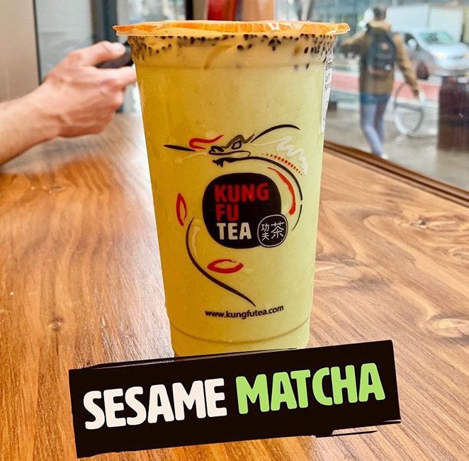 kfteausa's tweet photo. OH SHE RICH, RICH #KFTSesameMatcha https://t.co/R7EgPENbaJ