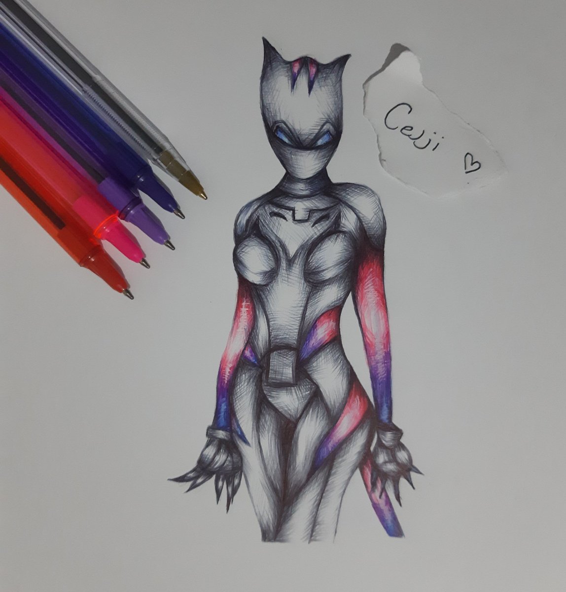 celji on twitter lynx pen drawing is finished hope you like her thanks for everyone who suggested her fortnitegame fortnite fortniteart - fortnite lynx drawing