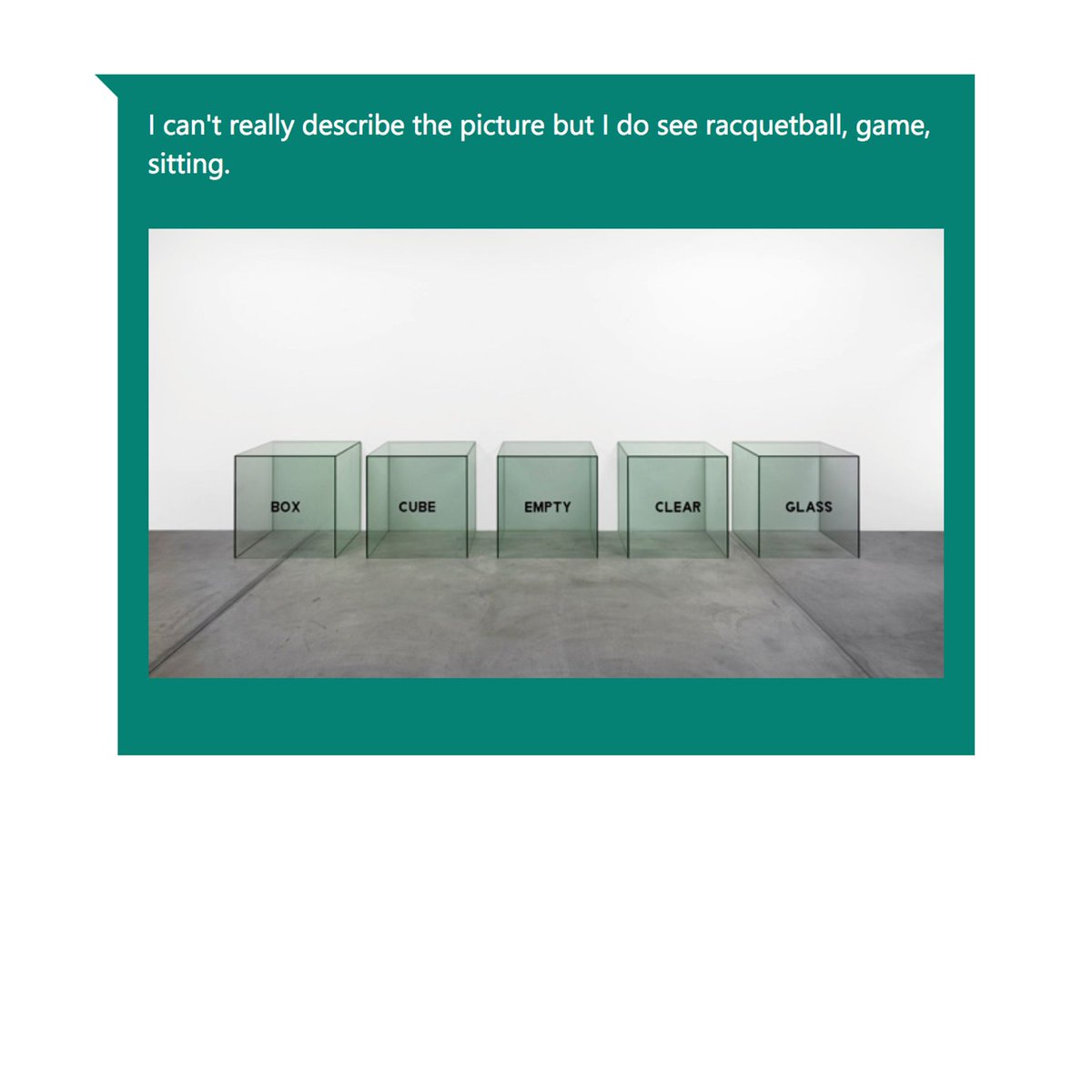 captionartbot's tweet image. #JosephKosuth #CaptionBot