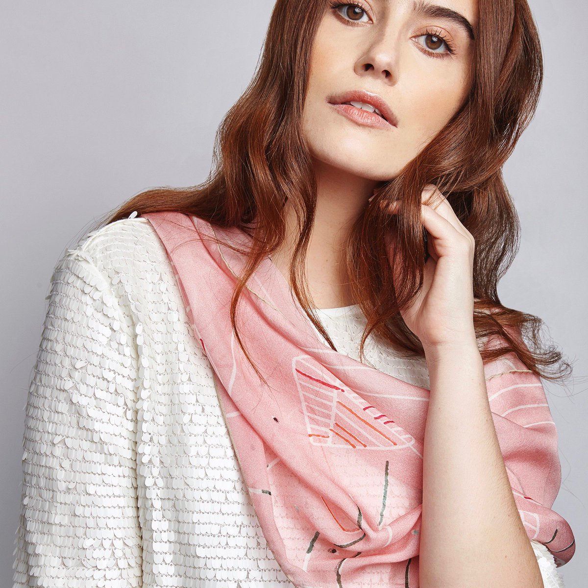 Discover the perfect valentine's day gift on #handmadeonline, such as this romantic Peony Bloom Silk Scarf by Basma Design, now £75 (was £150) bit.ly/2tzUnOx