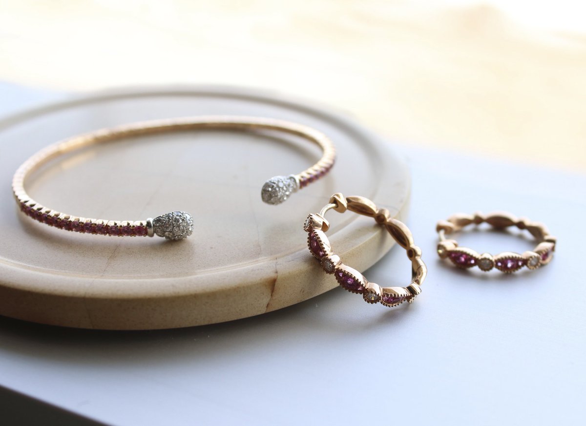 RFMoeller's tweet image. Valentine's Day gift inspiration: Pink Sapphire &amp;amp; Rose Gold.