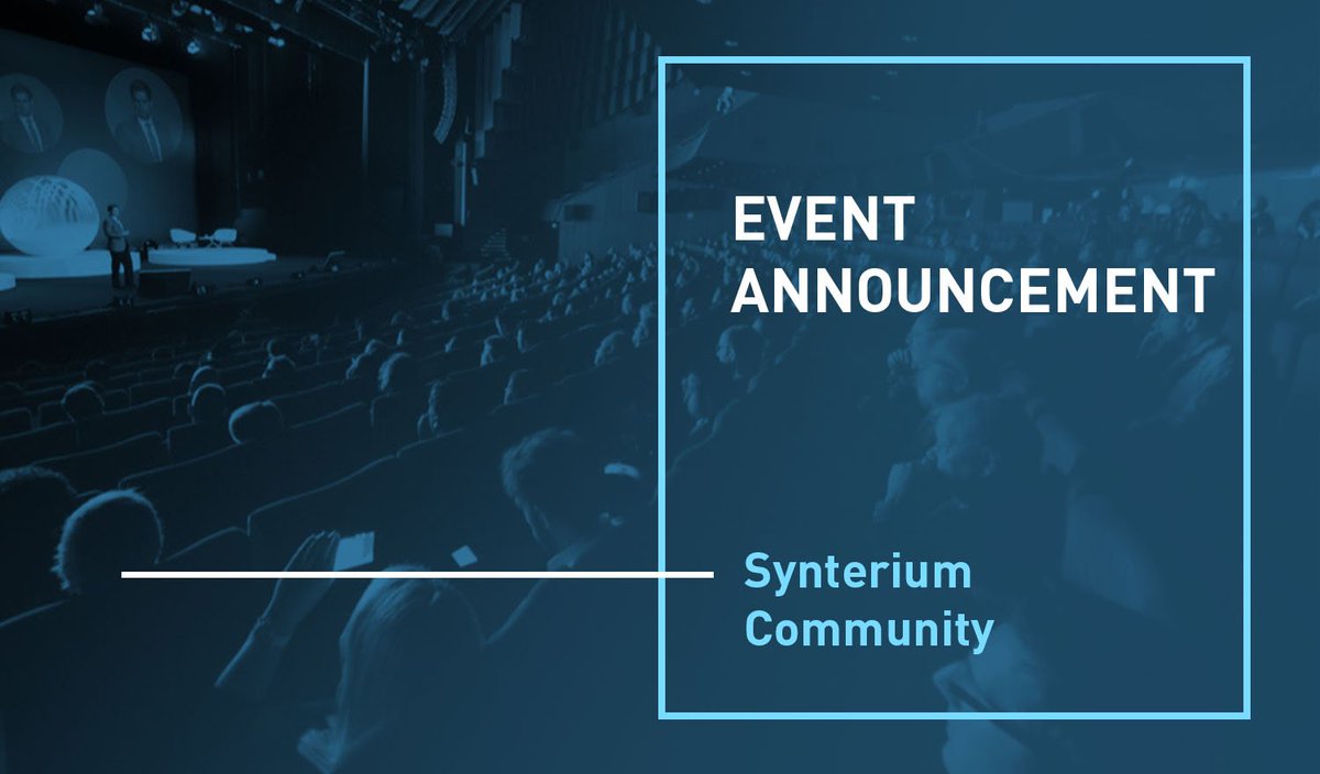 synterium's tweet image. A Closed Event Announcement, February 02
synterium.com/news/closed-ev…