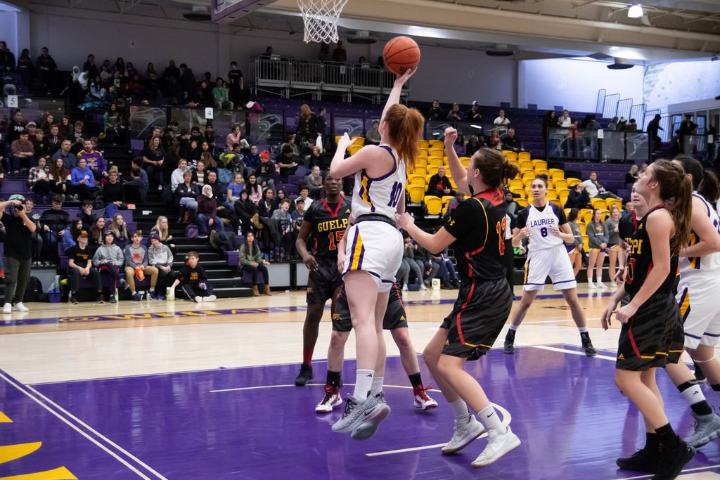 WLUAthletics's tweet photo. Happy #PhotoFeatureFriday!!! This week we're celebrating the ✌️ WINS by W🏀 &amp; M🏀 vs Guelph during the School Day Game📝 Thank you to all the schools that came to support the Golden Hawks your energy was LOUD and CRAZY👏 👏!
📸 Eva Ou https://t.co/ZXgIU5uSPt