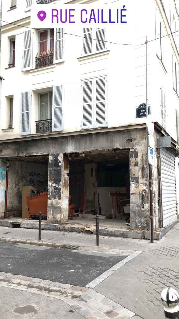 JuleGrinch's tweet photo. Bonjour @mairie18paris les jours se suivent et se ressemblent...

Quid de ce squat à toxicos/crackers à l'angle de la rue #Caille, dont l'éclairage est réparé depuis hier (au bout de 10 jours,merci) et de la rue du Département dont la propreté laisse (comme toujours) à désirer ?! https://t.co/4MMqG7oEl4
