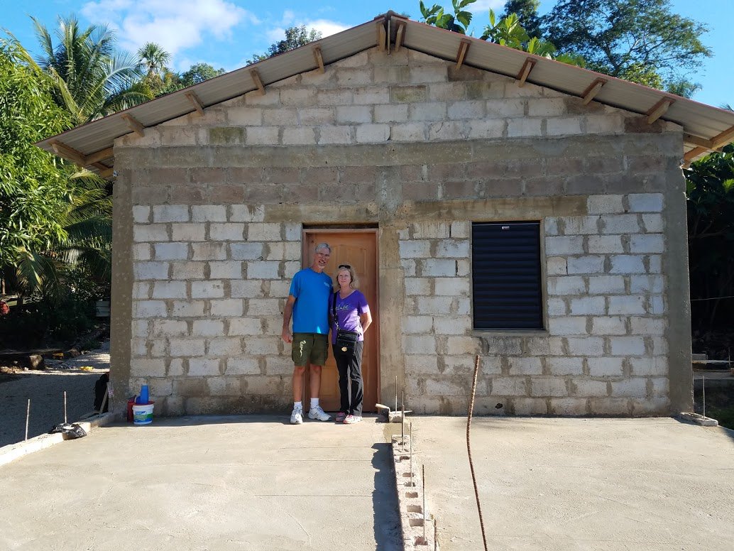 SistersNazareth's tweet photo. Mark and Cindy Rhonemus have been volunteering with the SCN Volunteer Mission Program since 2015. For their most recent trip to Las Flores, Belize, they raised all of the funds needed to complete a home for a family in need. https://t.co/5mfDZC9eHw