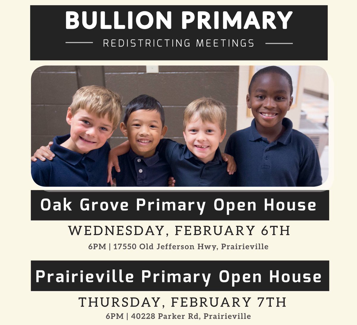APSB_official's tweet image. The Ascension Parish School Board is asking for public input before deciding the attendance zone for the new Bullion Primary School scheduled to open in Fall 2019 apsb.org/page/bullion-p…