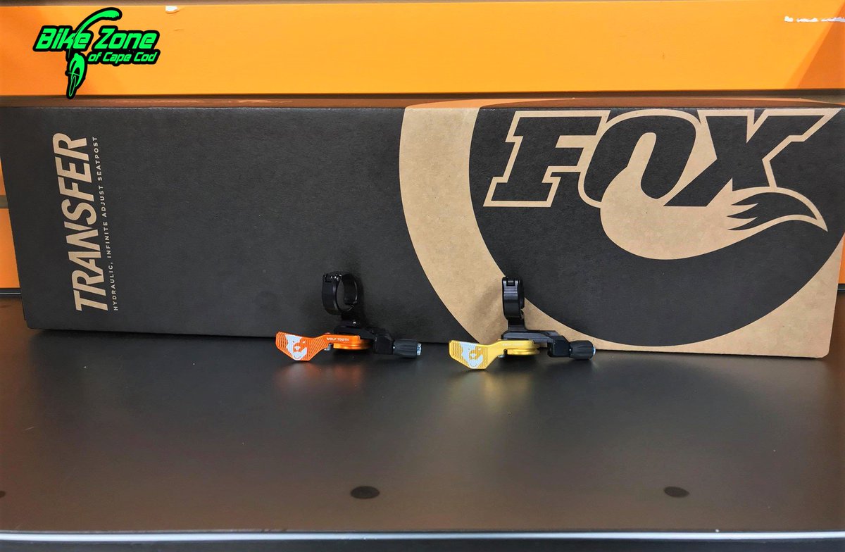 bikezonecapecod's tweet photo. Fox transfer Drop Post especial edition wolf Tooth remote #fox #foxshocks ##foxtransfer #foxmtb #mtb  #mtblife #mtbiking #mtblovees #wolftoothcomponents https://t.co/G48WoqPt9z