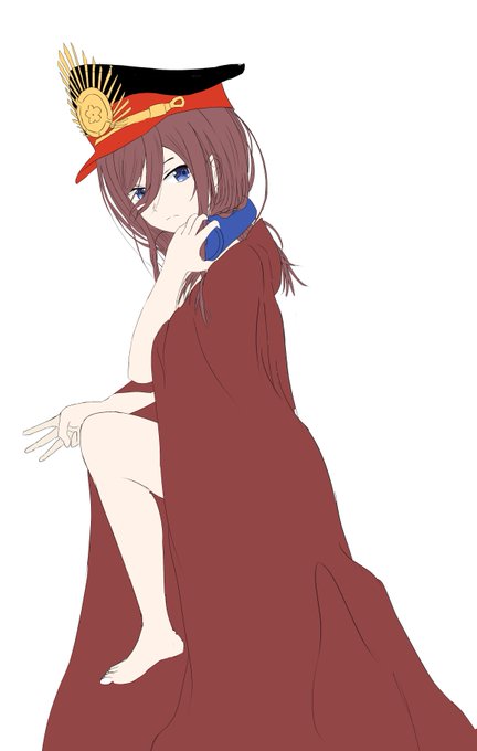 raiiniichts👾💧👻さんがTwitterに投稿した中野三玖(五等分の花嫁)のイラスト。