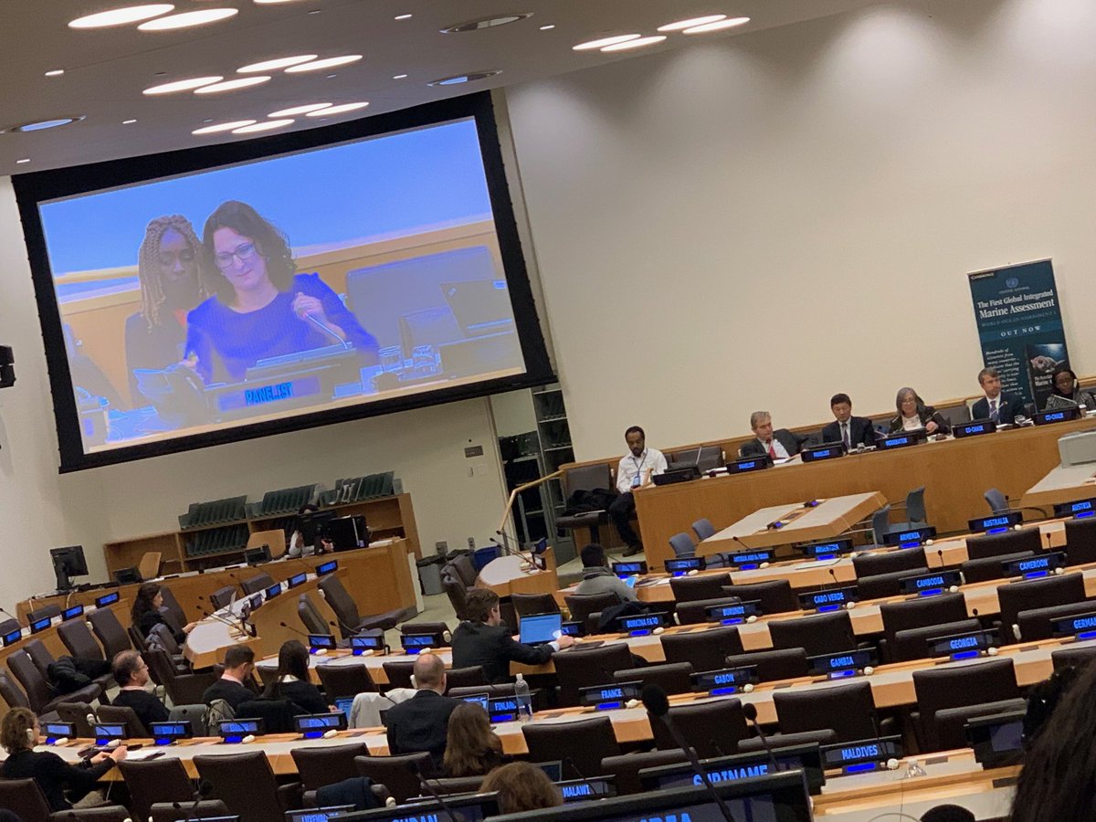 HELCOMInfo's tweet image. Monika Stankiewicz, HELCOM Executive Secretary, intervening during day 2 of the capacity building event of the @UN #RegularProcess on #OceanAssessment: “Regional cooperation is vital - Regional Seas Convention help to translate global requirements to national implementation.”
