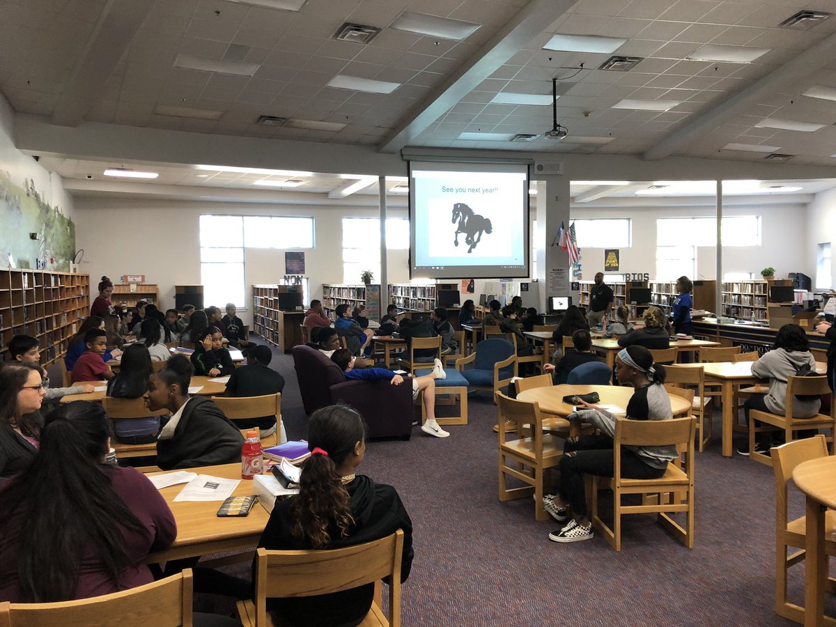 FMS_Plano's tweet photo. We love having the @SheptonStallion  counselors here today to help get our 8th graders ready for high school! https://t.co/F0ZwTQ6Hr5