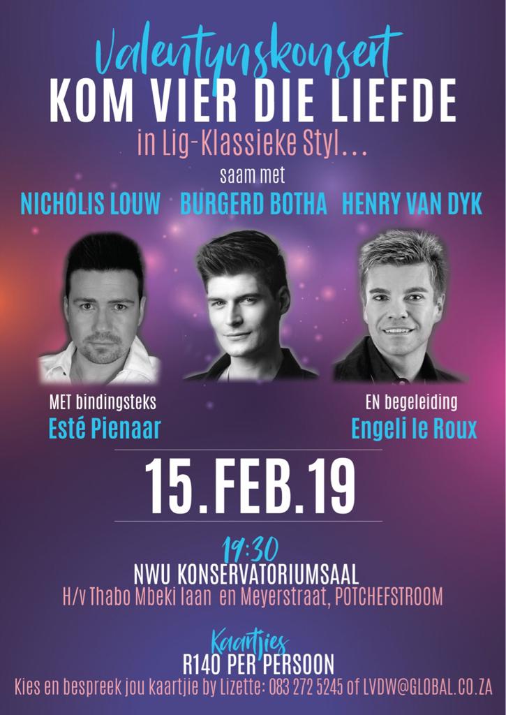 Vir almal in die Potch omgewing!! Moenie mis nie.