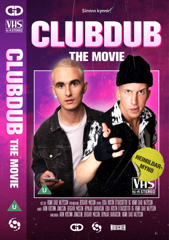 aronkristinn's tweet photo. ClubDub the Movie er væntanleg 4. febrúar🤘🏼Geggjað project sem Bergþór, Vignir Daði, Edda Kristín og fleiri eru búin að vinna hörðum höndum að gera að veruleika. blessed 😌 https://t.co/eBSOGA9No1