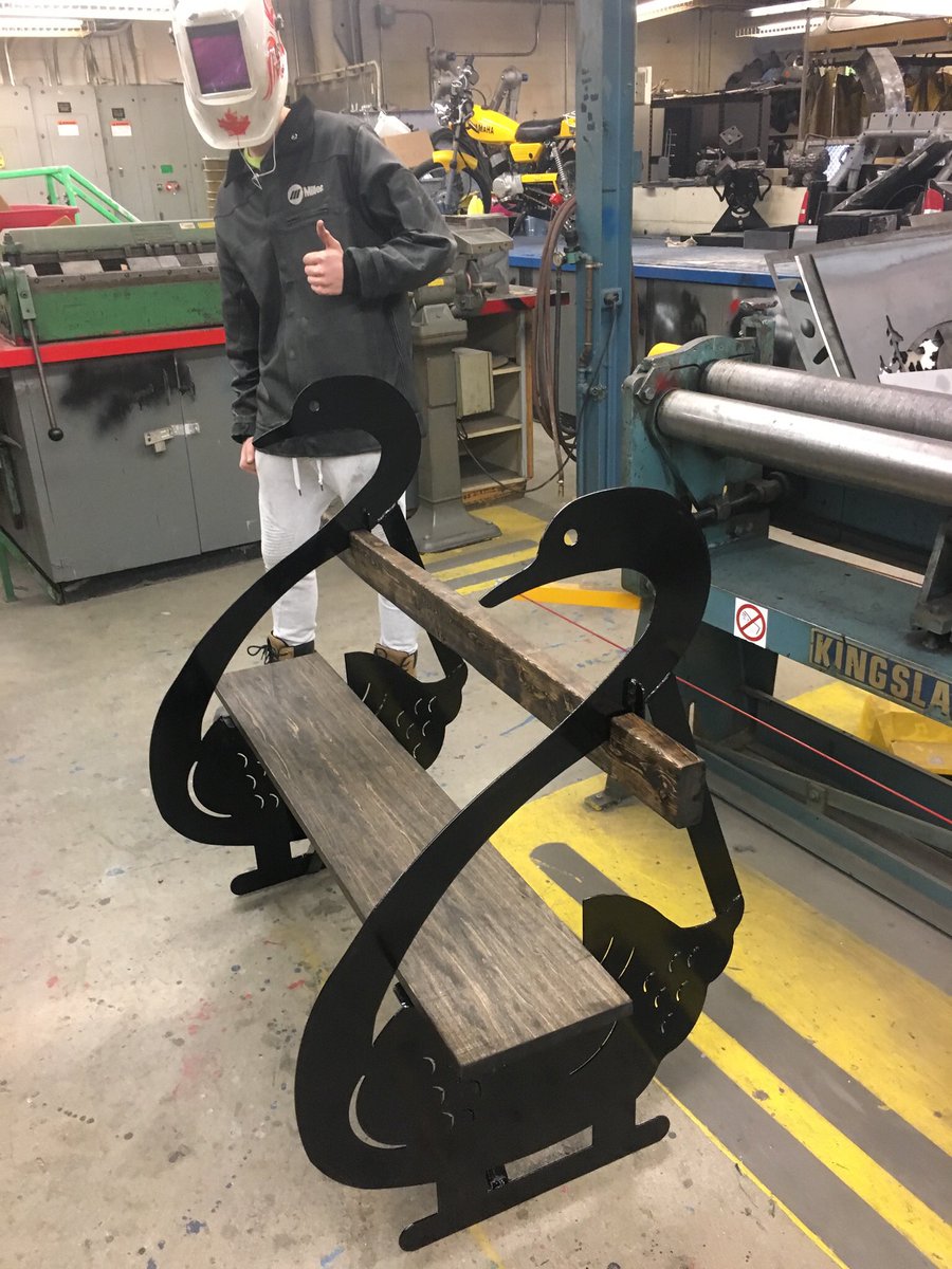 Mike Johnston On Twitter Design Cut And Weld Swan Bench