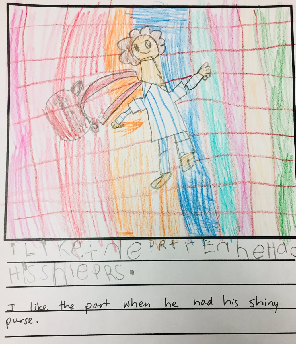 CommonsLambeth's tweet photo. My favourite part of today...getting asked to come down to this adorable SK/1 class to listen to their responses to @BelleDeMont ‘s beautiful #BlueSpruce book “I Love My Purse”. These students are so inspired that they’ll be wearing their 1 fav thing to school on Monday. ❤️📚👛 https://t.co/AiRIcHCHi1