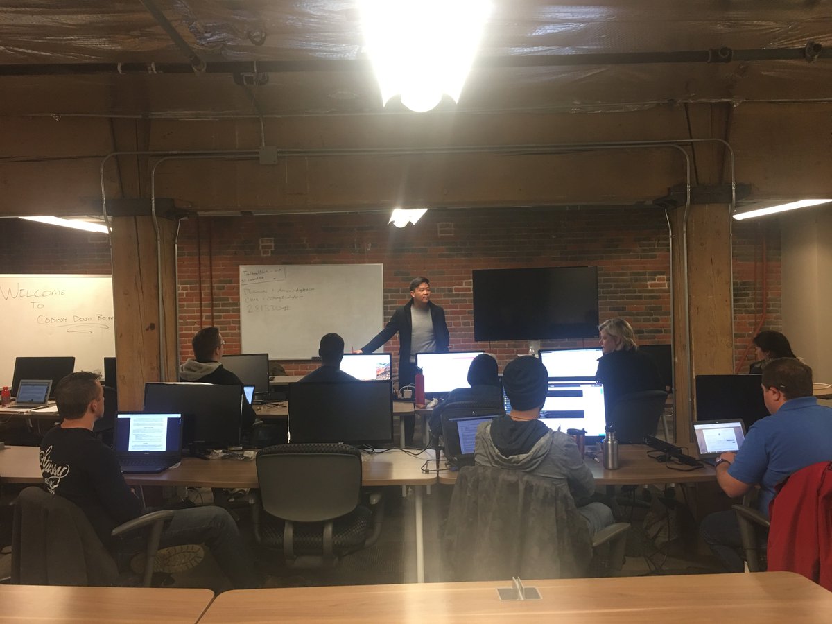 CodingDojoDotCo's tweet image. #CodingDojoBoise launched our first cohort on Tuesday, and today they're taking their first exam! It's amazing how far they've come in just a few short days. Good luck today team!
#FutureDevelopersOfAmerica #CodeTheFuture #ThisIsBoise