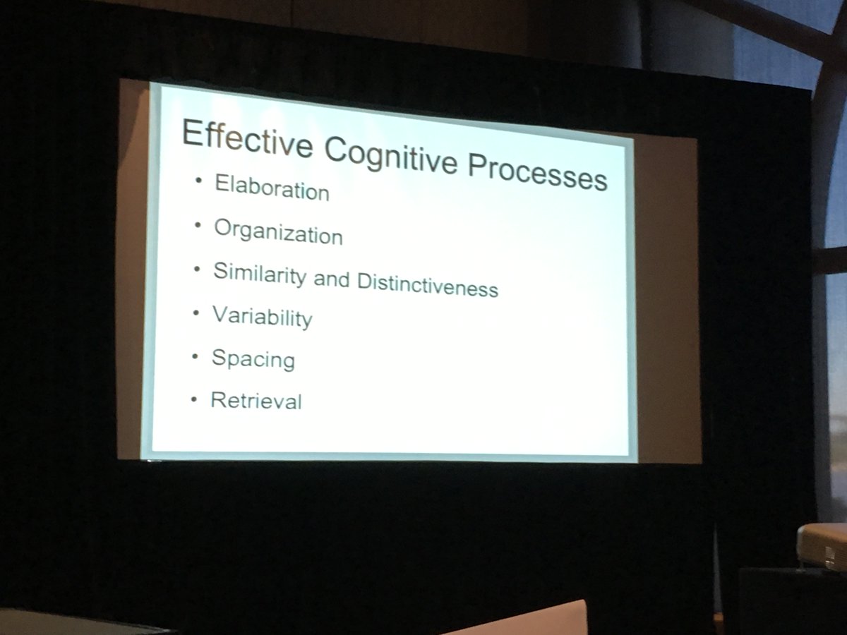 Some effective cognitive processes students can engage in instead of re-reading include Spacing and Retrieval Practice #SoTLCommons19 #keynote