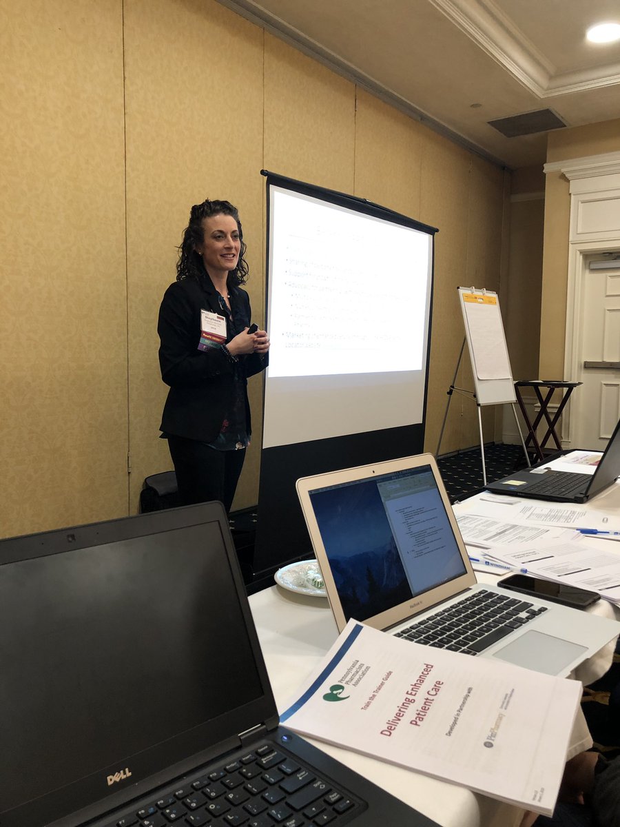 PittCLIPCenter's tweet photo. PPCN Executive Manager @shmcgrath providing network and @CPESN update at the @PAPharmacists Delivering Enhanced Patient Care Training - Train the Trainer session #PPAConference https://t.co/FjSpuIpy6L