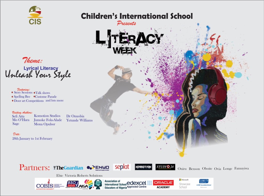 cis_lagos03's tweet photo. The CIS Literacy Week beckons!
#LyricalLiteracy
#CreativityWillMeetLiteracy https://t.co/b6Met8pmX1