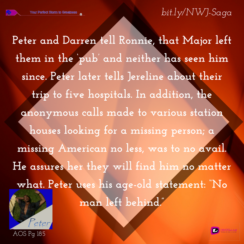 NwJessie's tweet photo. Peter and Darren tell Ronnie, that Major left
them in the ‘pub’ and neither has seen him
since. 

@nwjessie
https://t.co/9cFJCQb0v4
#nwjessie #TheSolomonSisters #africanamericanauthor https://t.co/GkAdfj7xVk