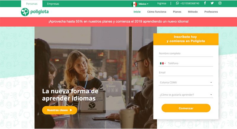 Políglota, la startup que te enseña inglés socialmente...