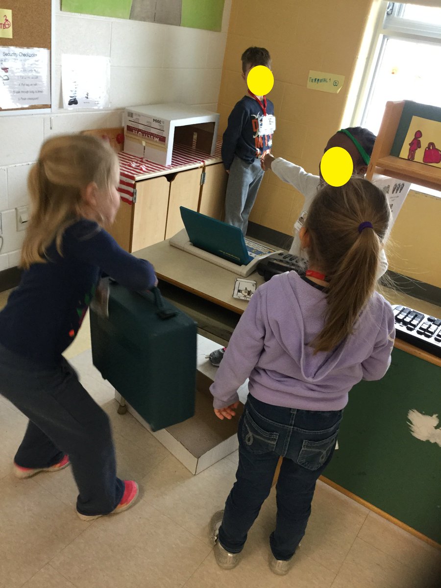 learninginrm125's tweet photo. The votes are in! Our airport name is Blue Sky International Airport!
Having fun playing different roles: Check-in Agent, Airport Security and Travellers #kindergarten #playbasedlearning #airport #dramaticcentre https://t.co/DiXTrM0NDv