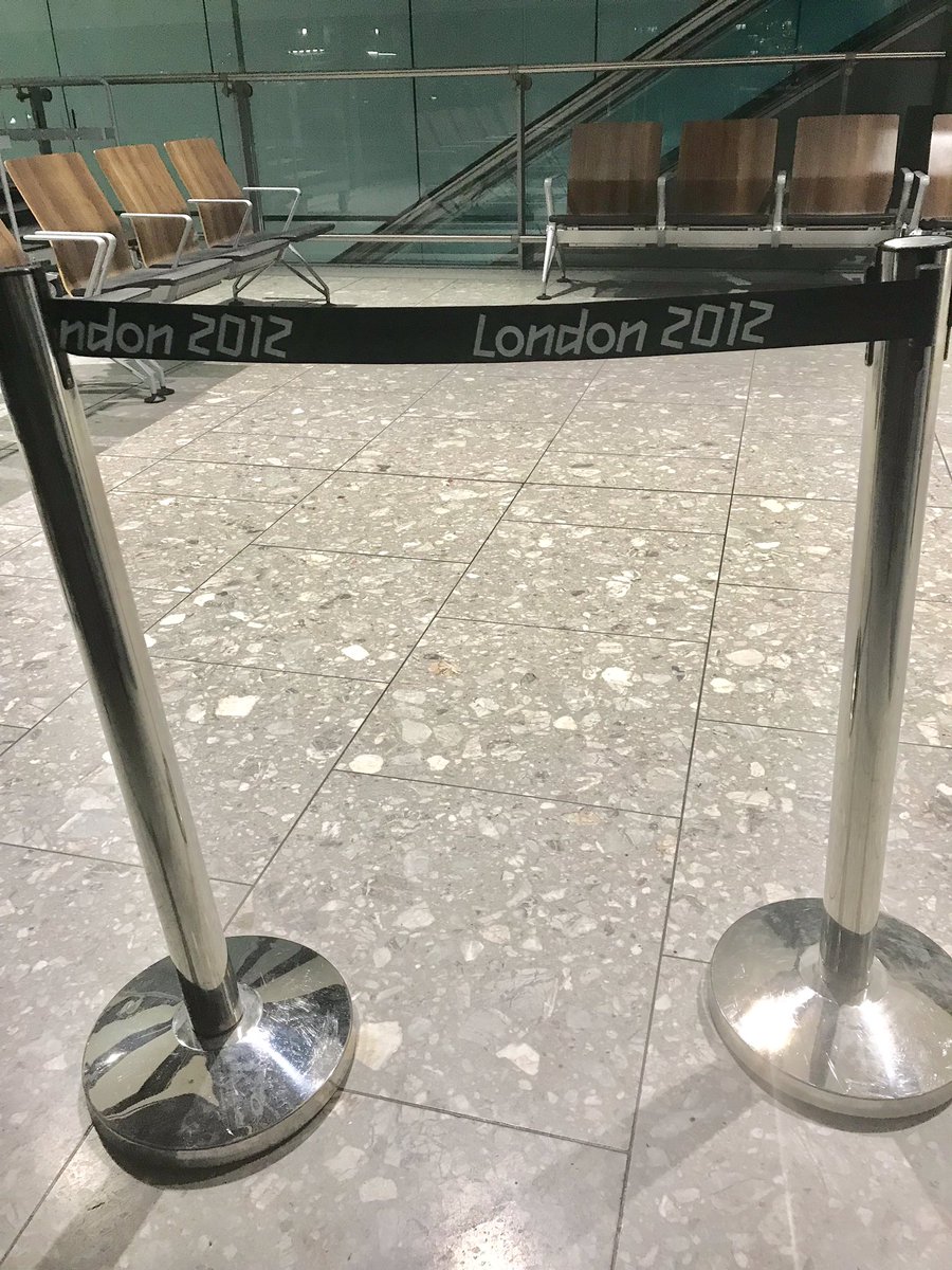 Spotted in London Heathrow this evening - still going strong 7 years later.... #OlympicLegacy