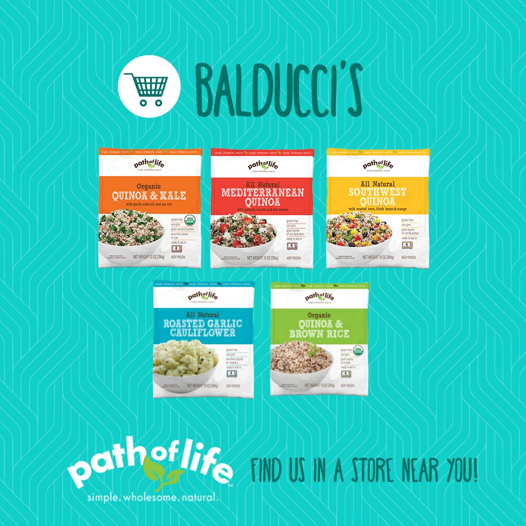 PathofLifeBrand's tweet image. Don't forget! Path of Life is on sale for $4.99 at @Balduccis till 1/26!

#EatPathOfLife #GlutenFree #Sale