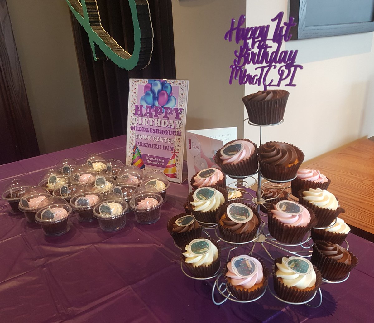 Cupcakes for today's arrival, can't believe we opened the doors a year ago. #BirthdayWeekend
