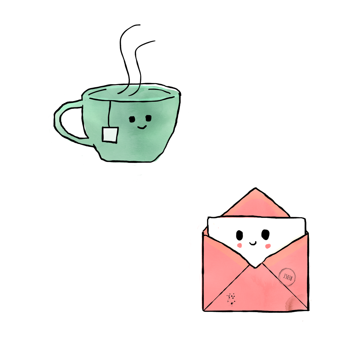 MintyBeets's tweet photo. @Clr_Collective's #LivingCoral prompt lit a fire under me to draw up some much-needed icons for my website. The #TeaGreen teacup will link to my blog and the happy little letter will link to my contact page. ☕️💌🖥️

#colour_collective #BetterLateThanNever #FridayFeeling https://t.co/4njFYMjdPl