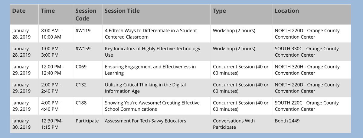 web20classroom's tweet photo. Super excited to head to #FETC for the next several days. And I get to present with @shfarnsworth. How awesome is that! Here is our schedule if you want to learn with us. https://t.co/vAO7LVol4s