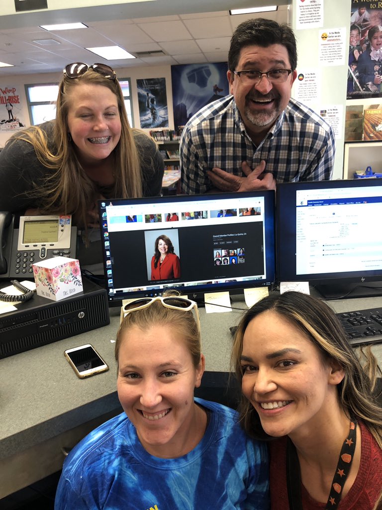 Just a quick photo with the La Quinta Mayor Linda Evans <a href="/Followthebolt/">Franklin Elementary</a>