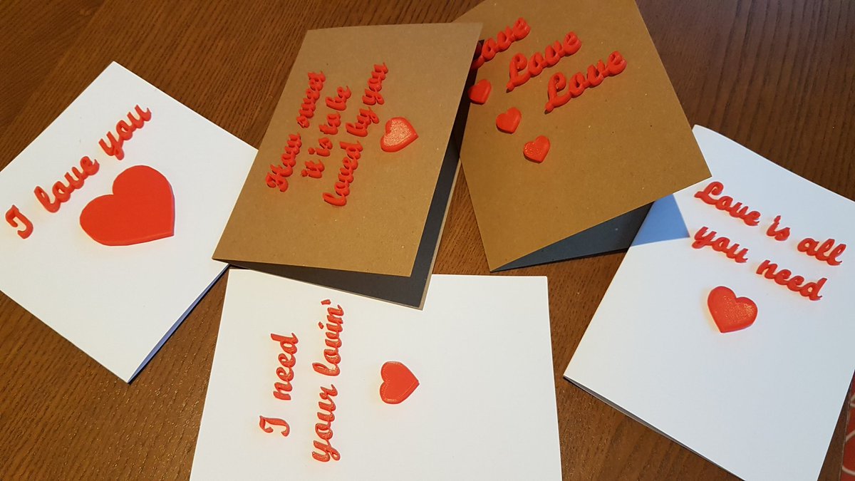 NeedCookieStamp's tweet photo. 3d printed text for Valentine's Day cards! Etsy: Need3dUK
#3dprint #3dprinting #nontoxic #renewablematerial #recycledcard #ecofriendly #ecofriendlyproducts #3d #valentines #valentinescards #songs #music #Beatles #love #etsyseller #etsy #homemade #liverpoolmum #buylocal https://t.co/z4I6heSaHi