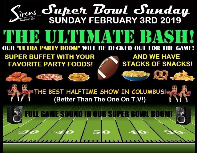 SirensColumbus's tweet photo. Looking For A Place To Watch The Big Game? We Have The Best Party! - Sunday February 3rd https://t.co/EOrOHBWde5