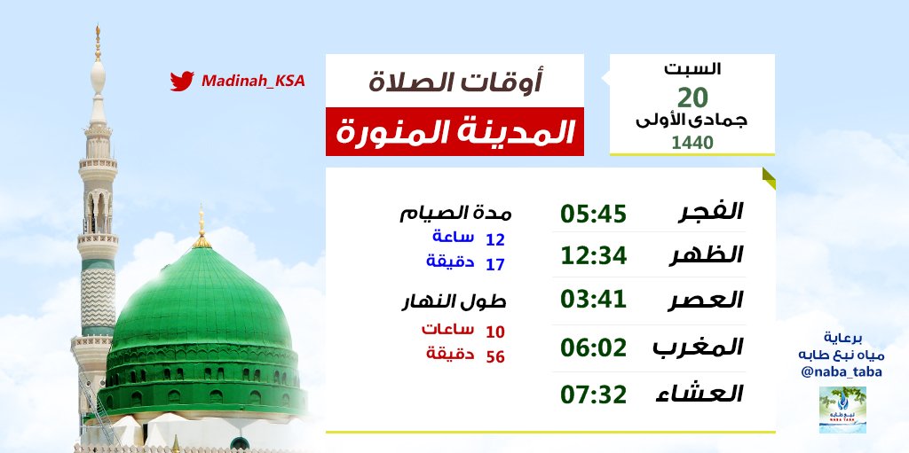 الفجر المدينة صلاة في مواقيت الصلاة