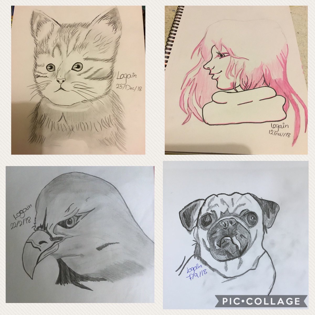 AndHadil's tweet photo. I love making craft stuff , and I love drawing and colouring ♥️. 
I developed my drawing skills a lot when I came to Ireland.🇮🇪😍
Here’s some drawings that I did 🥰☺️
#LOGAIN https://t.co/rKto91vq33